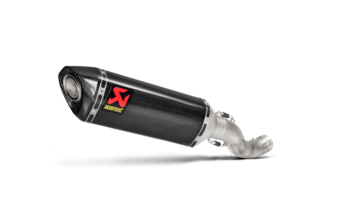 Akrapovic Slip-On Line Carbon Muffler System w/Carbon End Cap for Aprilia RSV4/Tuono V4 17-20 Akrapovic