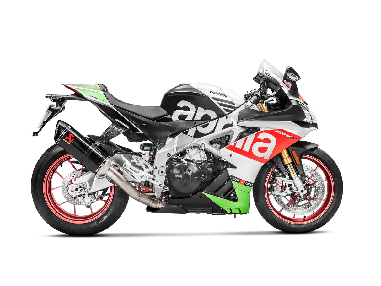 Akrapovic Slip-On Line Carbon Muffler System w/Carbon End Cap for Aprilia RSV4/Tuono V4 17-20 Akrapovic