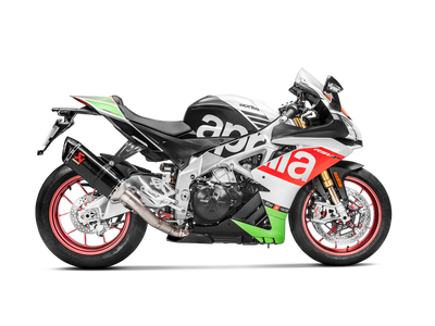 Akrapovic Slip-On Line Carbon Muffler System w/Carbon End Cap for Aprilia RSV4/Tuono V4 17-20 Akrapovic