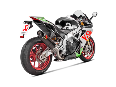 Akrapovic Slip-On Line Carbon Muffler System w/Carbon End Cap for Aprilia RSV4/Tuono V4 17-20 Akrapovic