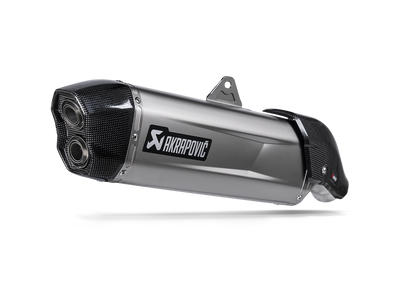 Akrapovic Slip-On Line Titanium Muffler System w/Carbon End Cap for Aprilia Tuareg 660 22-Up