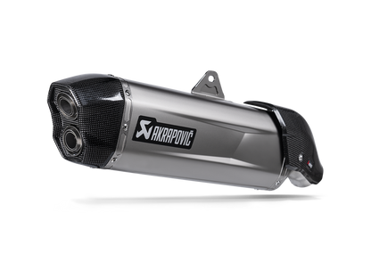Akrapovic Slip-On Line Titanium Muffler System w/Carbon End Cap for Aprilia Tuareg 660 22-Up