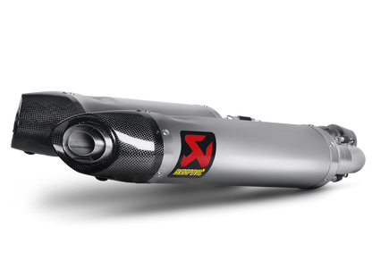 Akrapovic Slip-On Line Titanium Muffler System w/Carbon End Cap for Aprilia Shiver 750/GT 10-16 Akrapovic