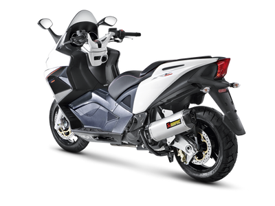 Akrapovic Slip-On Line Stainless Steel Muffler System w/Carbon End Cap for Aprilia SRV 850 12-16/Gilera GP 800 08-15