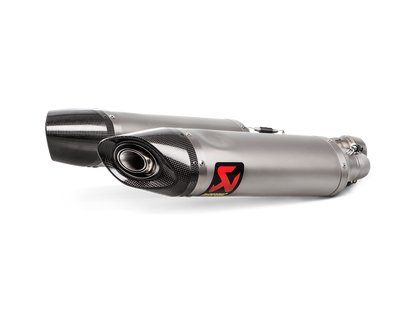 Akrapovic Slip-On Line Titanium Muffler System w/Carbon End Cap for Aprilia Shiver 900 17-20 Akrapovic