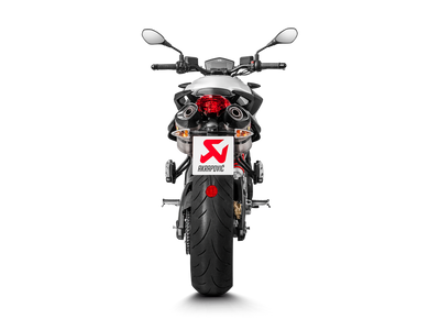 Akrapovic Slip-On Line Titanium Muffler System w/Carbon End Cap for Aprilia Shiver 900 17-20 Akrapovic