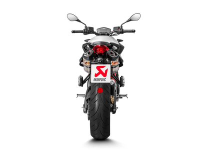 Akrapovic Slip-On Line Titanium Muffler System w/Carbon End Cap for Aprilia Shiver 900 17-20 Akrapovic