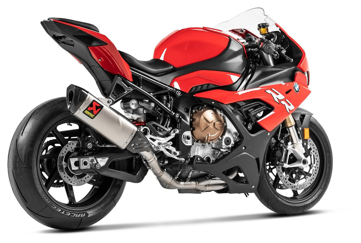Akrapovic Racing Line Titanium Exhaust System w/Carbon End Cap for BMW S 1000 R/M 1000 R 21-Up/S 1000 RR/M 1000 RR 19-Up Akrapovic