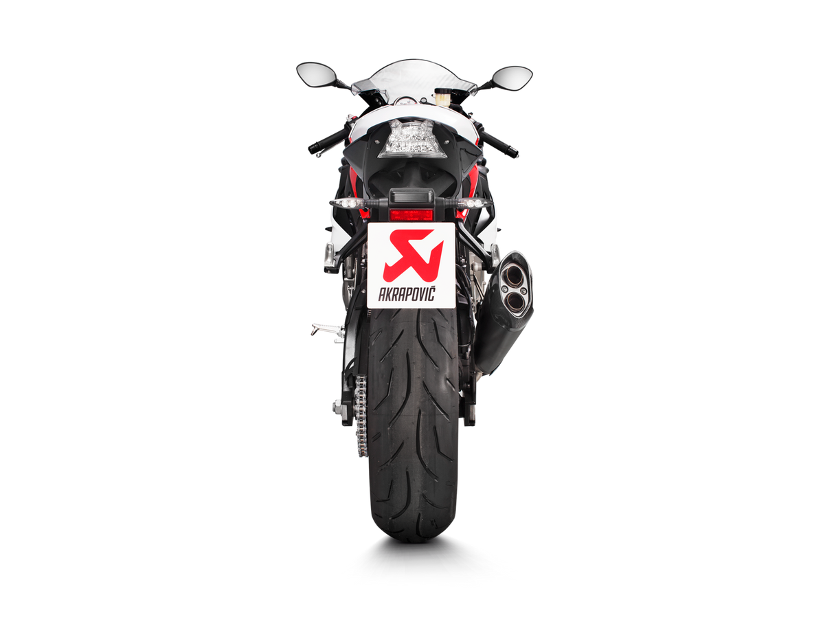 Akrapovic Slip-On Line Black Titanium Muffler System w/Carbon End Cap for BMW S 1000 RR/M 1000 RR 17-18 Akrapovic