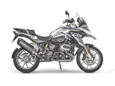 Akrapovic Slip-On Line Black Titanium Muffler System w/Carbon End Cap for BMW R 1200 GS 13-18 Akrapovic