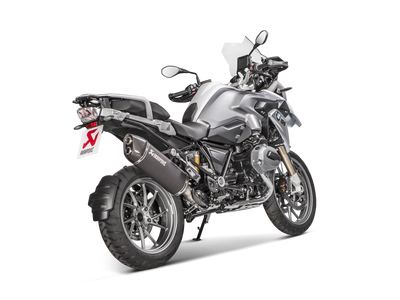Akrapovic Slip-On Line Black Titanium Muffler System w/Carbon End Cap for BMW R 1200 GS 13-18 Akrapovic