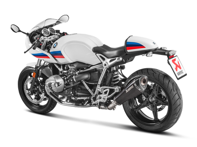 Akrapovic Slip-On Line Black Titanium Muffler System w/Carbon End Cap for BMW R NineT 14-23/R NineT Racer 17-23 Akrapovic