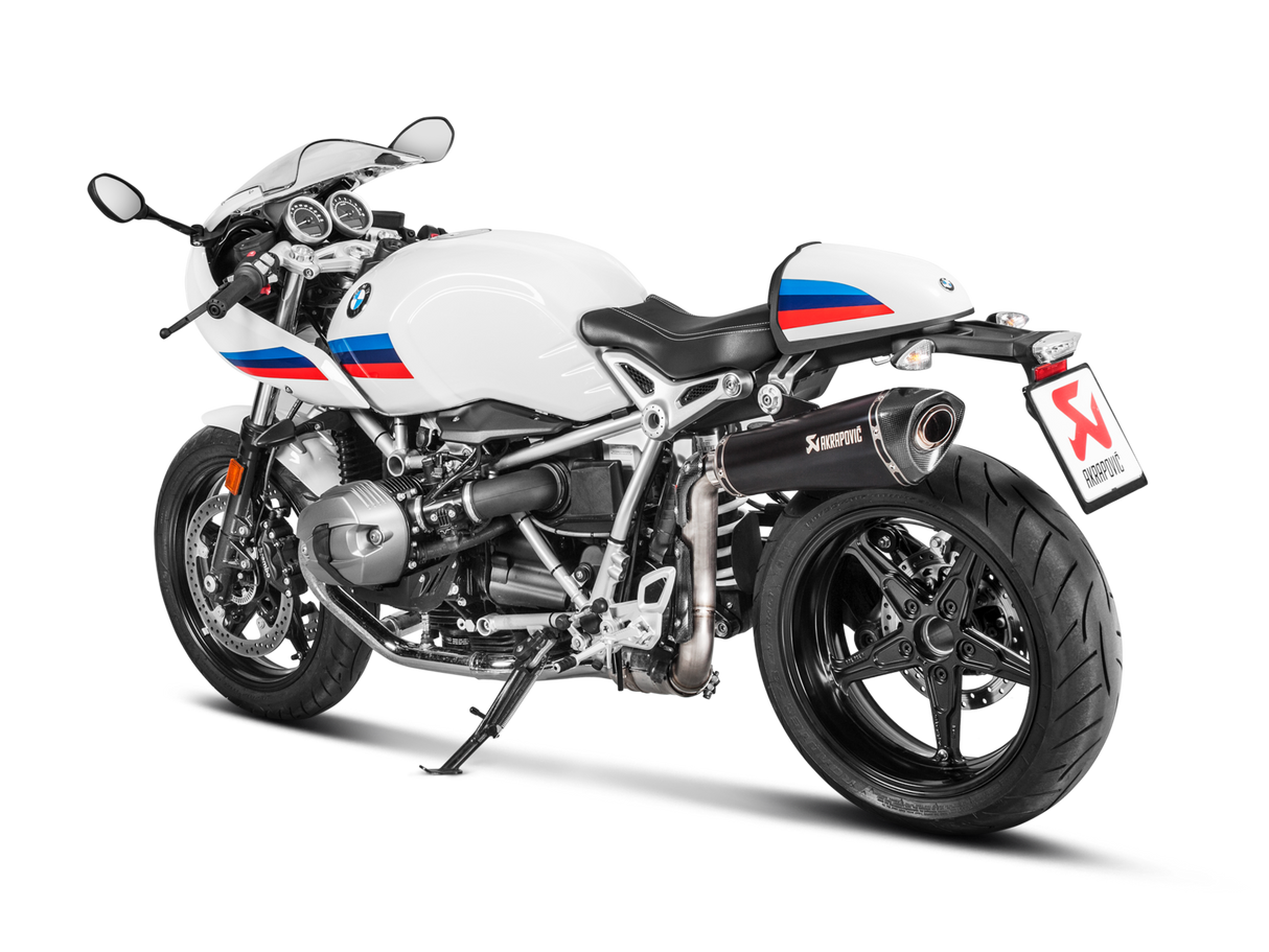 Akrapovic Slip-On Line Black Titanium Muffler System w/Carbon End Cap for BMW R NineT 14-23/R NineT Racer 17-23 Akrapovic