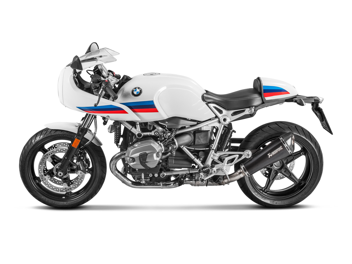 Akrapovic Slip-On Line Black Titanium Muffler System w/Carbon End Cap for BMW R NineT 14-23/R NineT Racer 17-23 Akrapovic