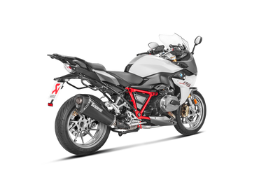 Akrapovic Slip-On Line Black Titanium Muffler System w/Carbon End Cap for BMW R 1200 R 15-18