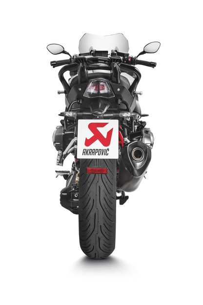 Akrapovic Slip-On Line Black Titanium Muffler System w/Carbon End Cap for BMW R 1200 R 15-18