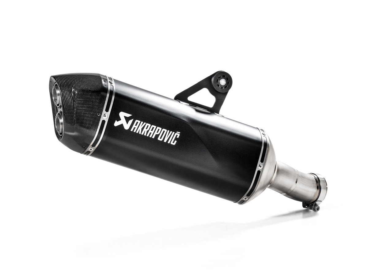 Akrapovic Slip-On Line Black Titanium Muffler System w/Carbon End Cap for BMW R 1250 GS/R 1250 GS Adventure 19-23 Akrapovic
