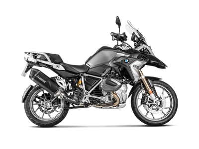 Akrapovic Slip-On Line Black Titanium Muffler System w/Carbon End Cap for BMW R 1250 GS/R 1250 GS Adventure 19-23 Akrapovic