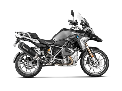 Akrapovic Slip-On Line Black Titanium Muffler System w/Carbon End Cap for BMW R 1250 GS/R 1250 GS Adventure 19-23 Akrapovic