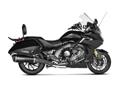 Akrapovic Slip-On Line Black Titanium Muffler System w/Carbon End Cap for BMW K 1600 B/Grand America 17-20 Akrapovic