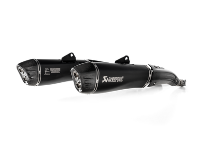 Akrapovic Slip-On Line Black Titanium Muffler System w/Carbon End Cap for BMW K 1600 B/Grand America 17-20 Akrapovic