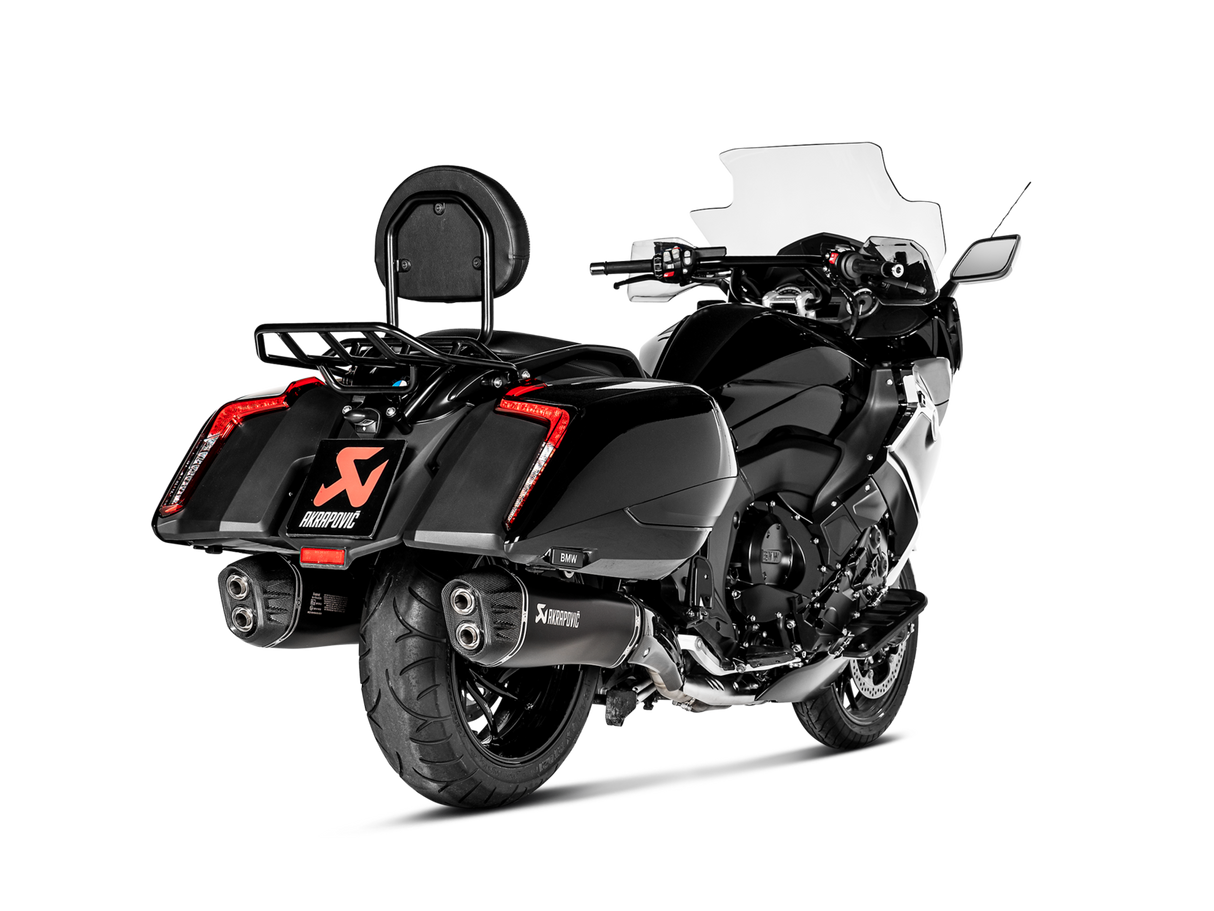 Akrapovic Slip-On Line Black Titanium Muffler System w/Carbon End Cap for BMW K 1600 B/Grand America 17-20 Akrapovic