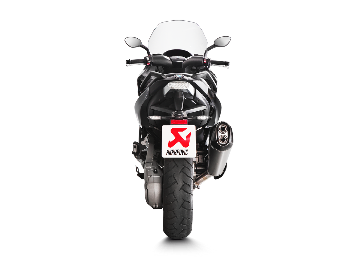 Akrapovic Slip-On Line Titanium Muffler System w/Carbon End Cap for BMW C650 Sport 16-20 Akrapovic