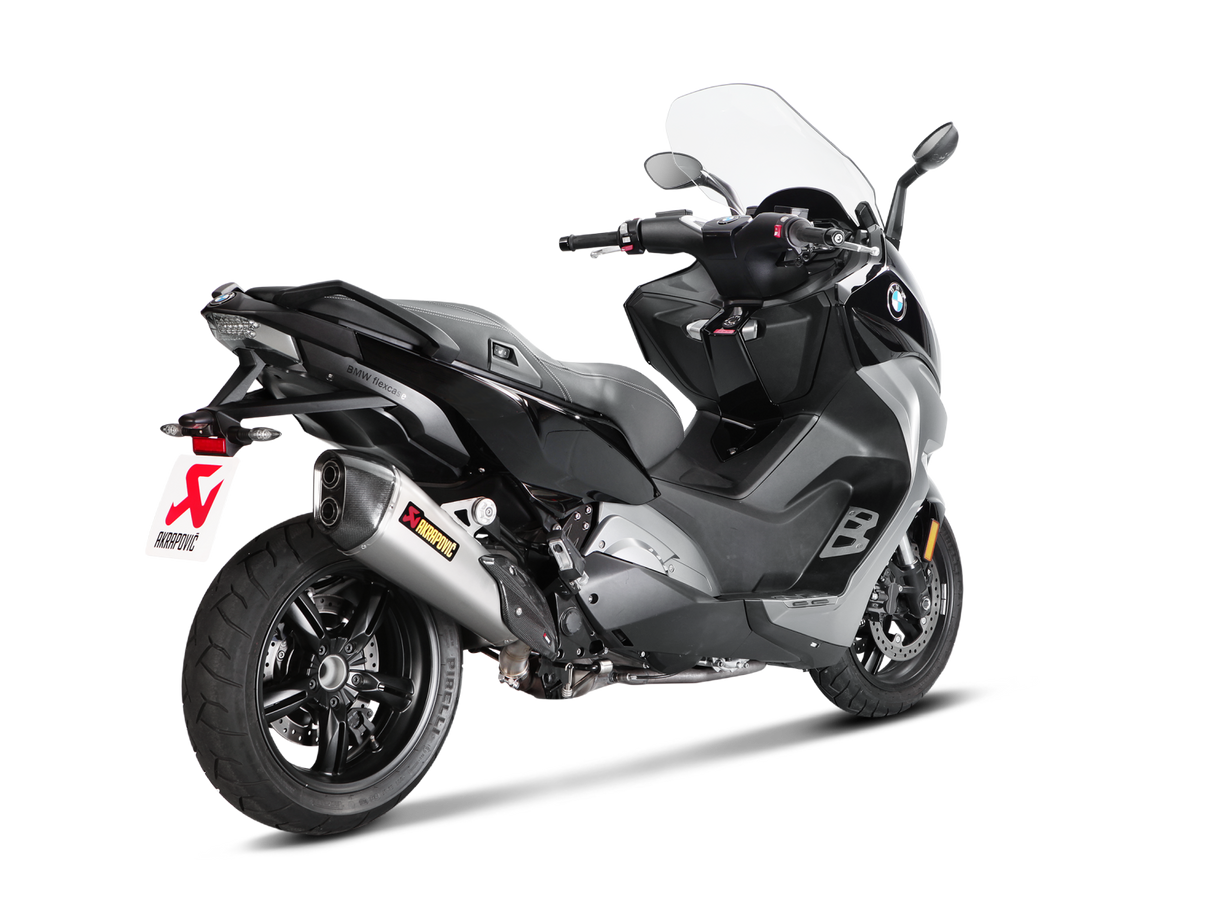 Akrapovic Slip-On Line Titanium Muffler System w/Carbon End Cap for BMW C650 Sport 16-20 Akrapovic