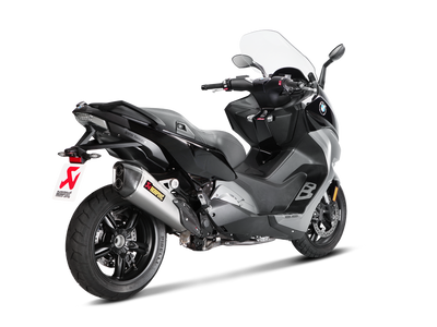 Akrapovic Slip-On Line Titanium Muffler System w/Carbon End Cap for BMW C650 Sport 16-20 Akrapovic