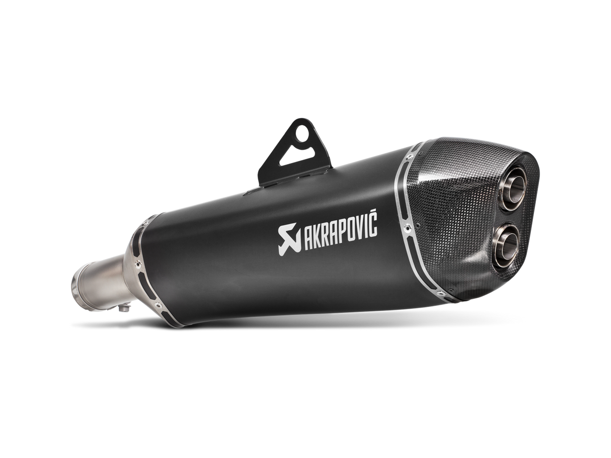 Akrapovic Slip-On Line Black Titanium Muffler System w/Carbon End Cap for BMW F 650 GS 08-12/F 800 GS Adventure 13-17 Akrapovic