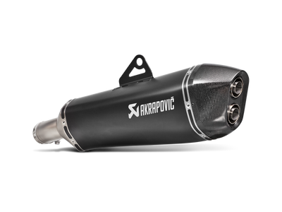 Akrapovic Slip-On Line Black Titanium Muffler System w/Carbon End Cap for BMW F 650 GS 08-12/F 800 GS Adventure 13-17 Akrapovic