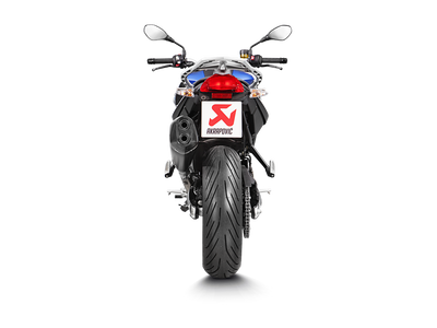 Akrapovic Slip-On Line Black Titanium Muffler System w/Carbon End Cap for BMW F 800 GT 13-19/F 800 R 09-19