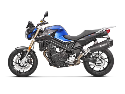 Akrapovic Slip-On Line Black Titanium Muffler System w/Carbon End Cap for BMW F 800 GT 13-19/F 800 R 09-19