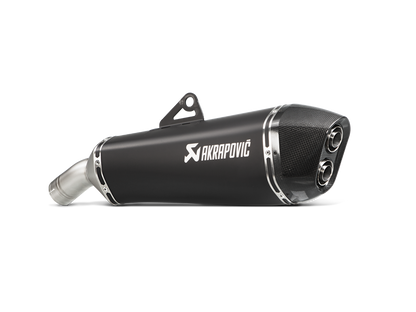 Akrapovic Slip-On Line Black Titanium Muffler System w/Carbon End Cap for BMW F 800 GT 13-19/F 800 R 09-19