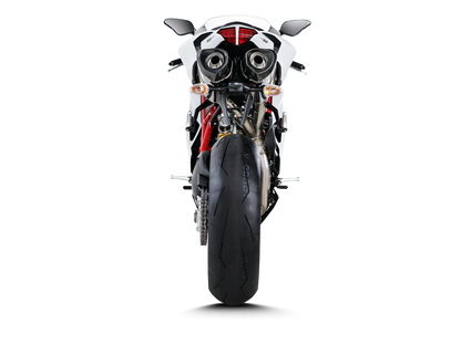 Akrapovic Slip-On Line Carbon Muffler System w/Carbon End Cap for Ducati 848 08-10/848 EVO 11-14/1098/1098S 07-08/1098R 08-09/1198/1198S 09-11 Akrapovic