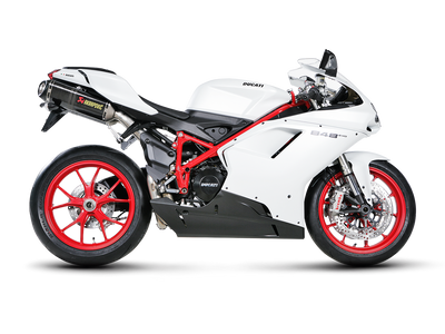 Akrapovic Slip-On Line Carbon Muffler System w/Carbon End Cap for Ducati 848 08-10/848 EVO 11-14/1098/1098S 07-08/1098R 08-09/1198/1198S 09-11 Akrapovic