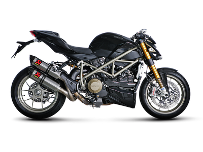 Akrapovic Slip-On Line Titanium Muffler System w/Carbon End Cap for Ducati Streetfighter 09-11/Streetfighter 848 11-15 Akrapovic