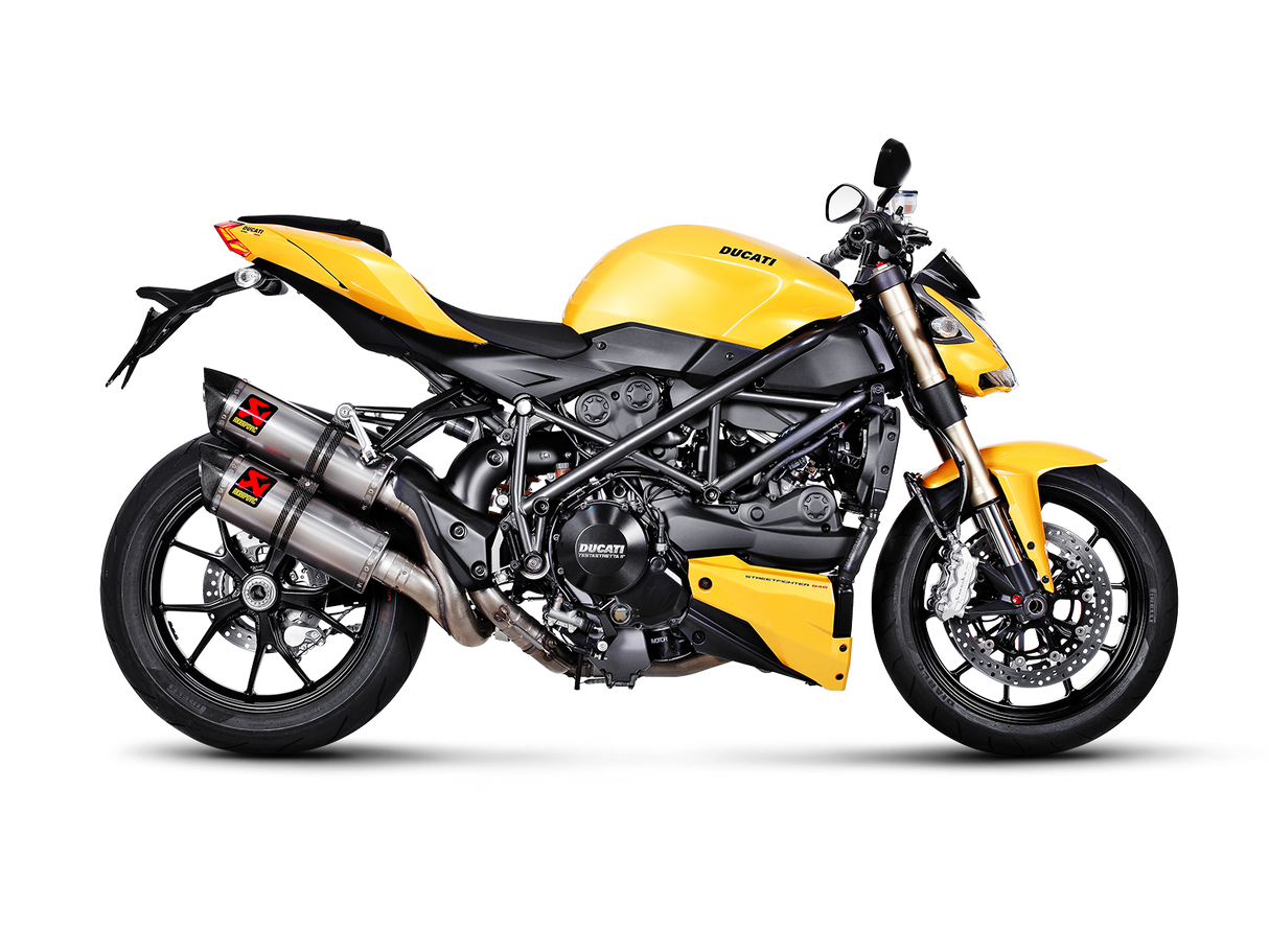 Akrapovic Slip-On Line Titanium Muffler System w/Carbon End Cap for Ducati Streetfighter 09-11/Streetfighter 848 11-15 Akrapovic