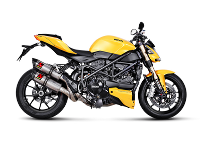 Akrapovic Slip-On Line Titanium Muffler System w/Carbon End Cap for Ducati Streetfighter 09-11/Streetfighter 848 11-15 Akrapovic