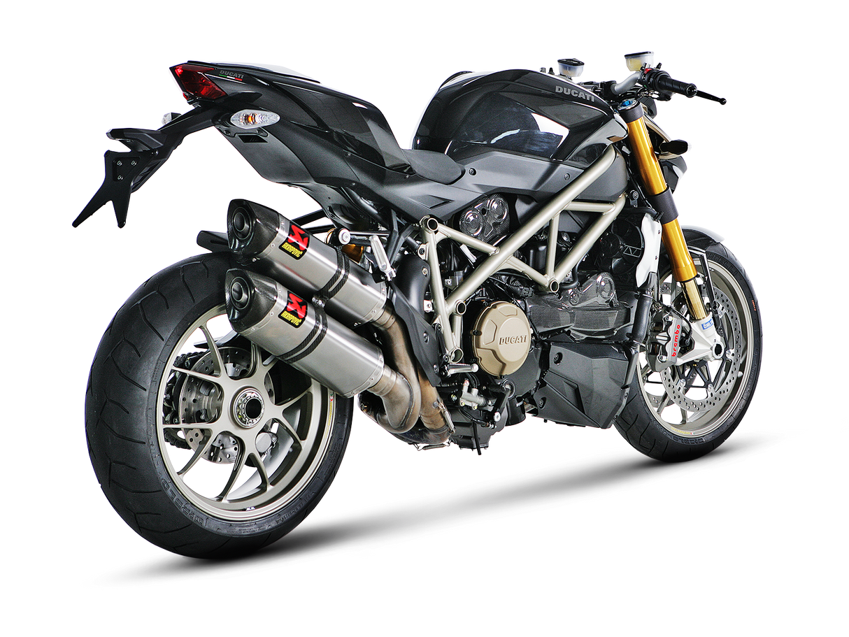 Akrapovic Slip-On Line Titanium Muffler System w/Carbon End Cap for Ducati Streetfighter 09-11/Streetfighter 848 11-15 Akrapovic