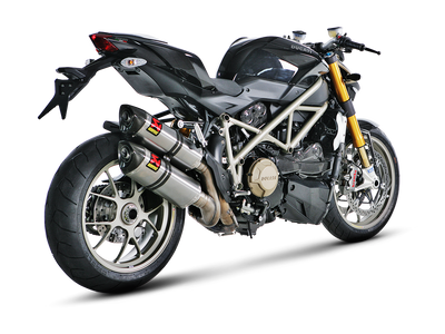Akrapovic Slip-On Line Titanium Muffler System w/Carbon End Cap for Ducati Streetfighter 09-11/Streetfighter 848 11-15 Akrapovic