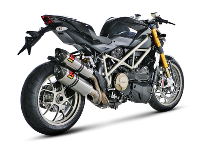 Akrapovic Slip-On Line Titanium Muffler System w/Carbon End Cap for Ducati Streetfighter 09-11/Streetfighter 848 11-15 Akrapovic