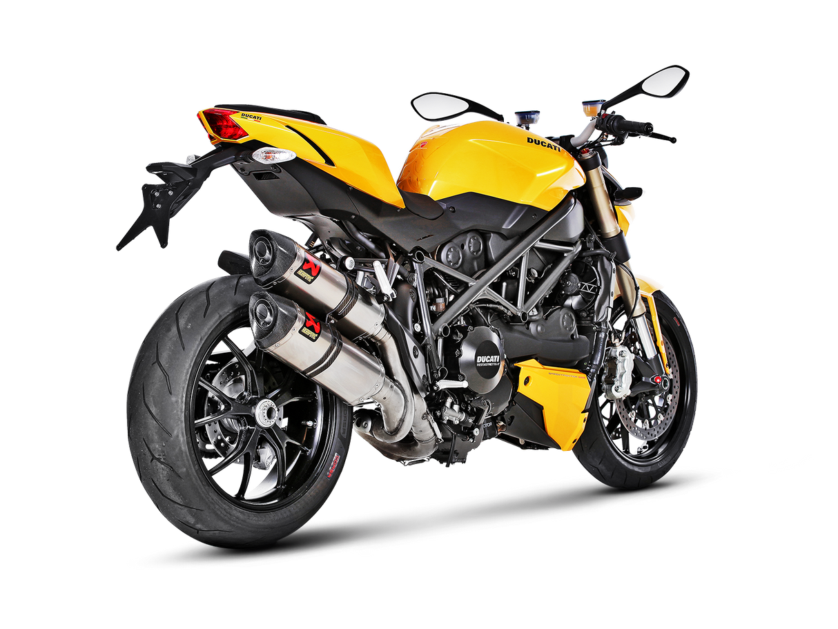 Akrapovic Slip-On Line Titanium Muffler System w/Carbon End Cap for Ducati Streetfighter 09-11/Streetfighter 848 11-15 Akrapovic