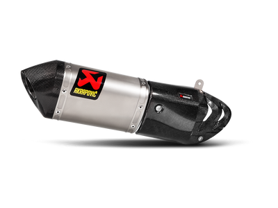 Akrapovic Slip-On Line Titanium Muffler System w/Carbon End Cap & Heat Shield for Ducati Multistrada 1200 S 15-17