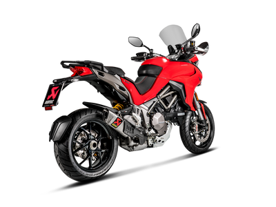 Akrapovic Slip-On Line Titanium Muffler System w/Titanium End Cap & Heat Shield for Ducati Multistrada 1200 S 15-17 Akrapovic