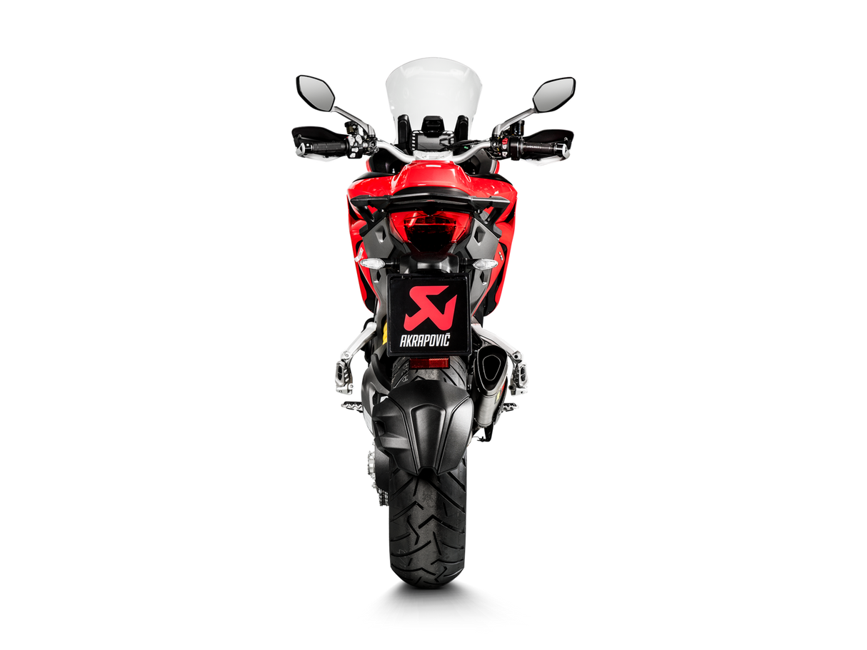 Akrapovic Slip-On Line Titanium Muffler System w/Titanium End Cap & Heat Shield for Ducati Multistrada 1200 S 15-17 Akrapovic