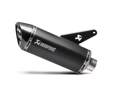 Akrapovic Slip-On Line Black Titanium Muffler System w/Carbon End Cap for Ducati Monster 821/Monster 1200/S 14-16