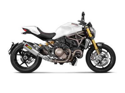 Akrapovic Slip-On Line Titanium Muffler System w/Carbon End Cap for Ducati Monster 821/Monster 1200/S 14-16 Akrapovic