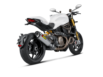 Akrapovic Slip-On Line Titanium Muffler System w/Carbon End Cap for Ducati Monster 821/Monster 1200/S 14-16 Akrapovic