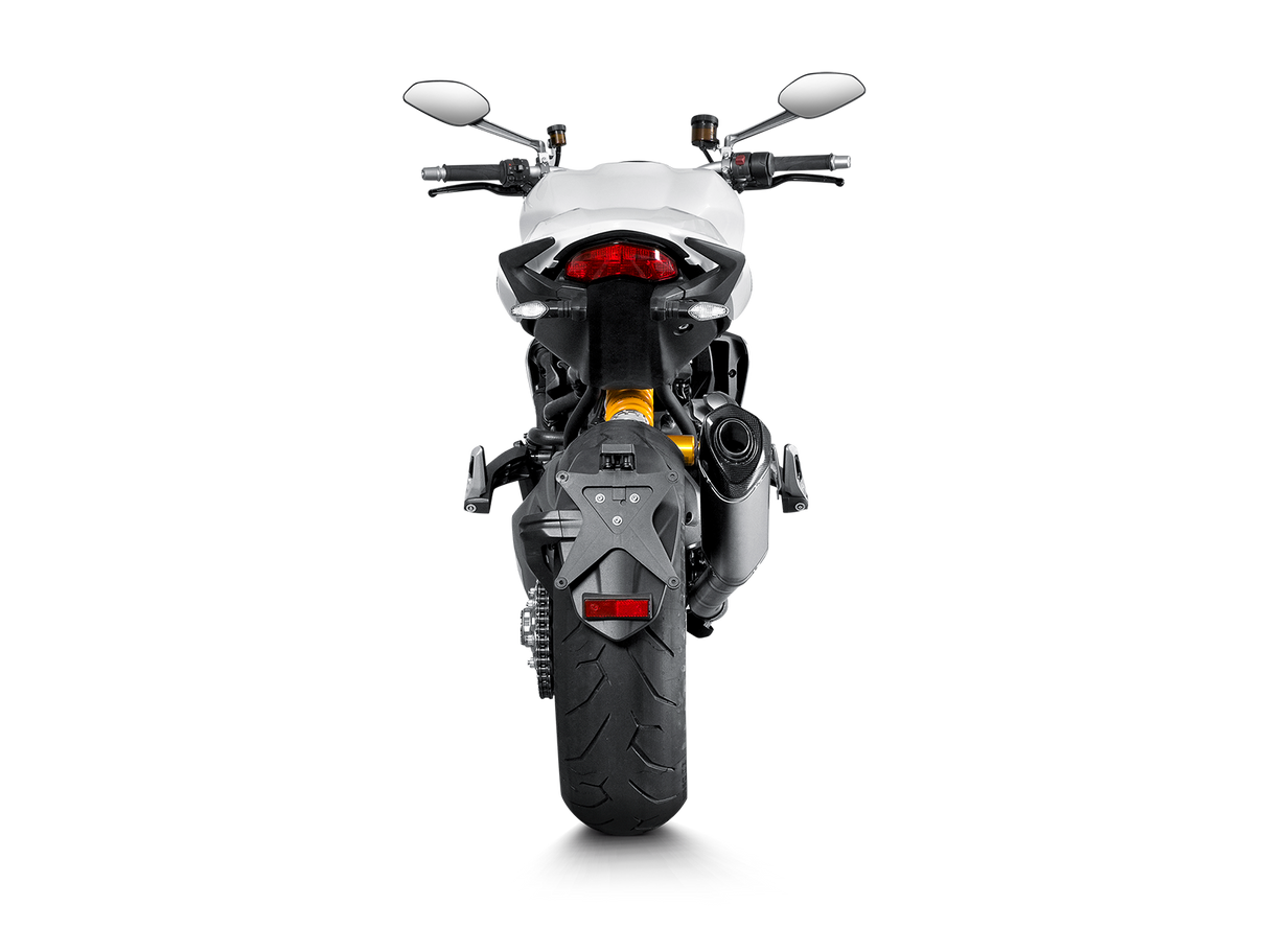 Akrapovic Slip-On Line Titanium Muffler System w/Carbon End Cap for Ducati Monster 821/Monster 1200/S 14-16 Akrapovic